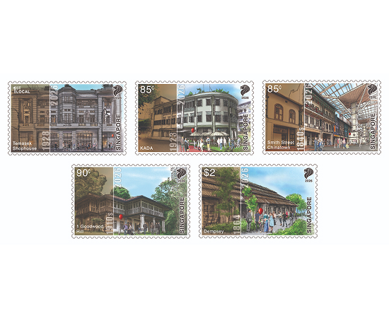 Revitalising Spaces, Connecting Communities Stamps